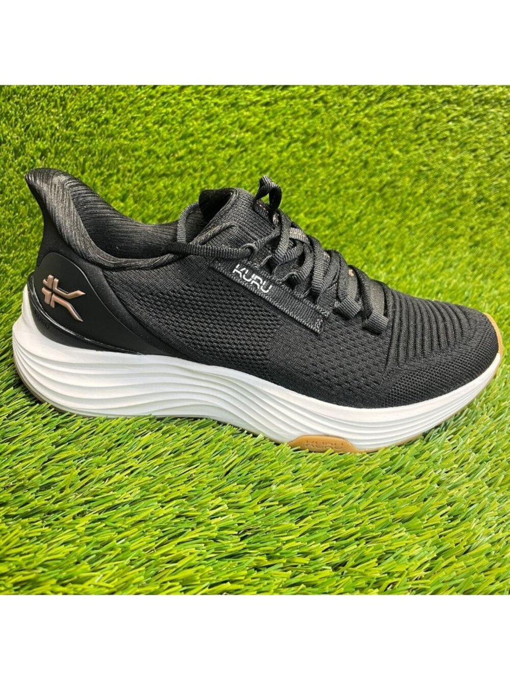 Kuru Atom 2 Womens Size 8.5 Black White Athletic Running Walking Shoes Sneakers